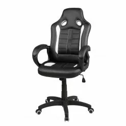 Duo Collection Gaming Chair Fabio - Kunstleder / Kunststoff - Schwarz / Weiß