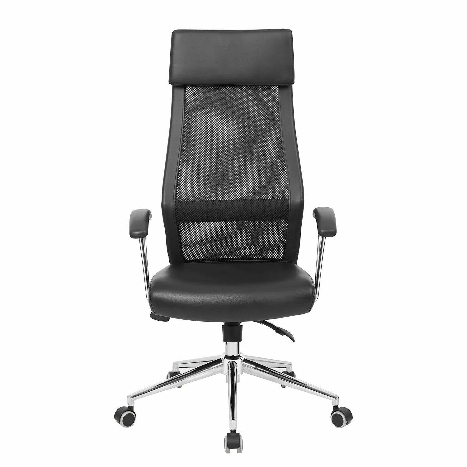 Duo Collection Bürodrehstuhl ProfiSit Thar - Kunstleder / Metall - Schwarz / Chrom 4 Duo Collection Bürodrehstuhl ProfiSit Thar - Kunstleder / Metall - Schwarz / Chrom – Bild 2