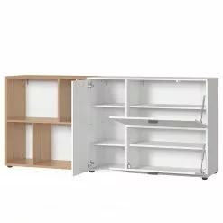 Germania Sideboard Coruna - Weiß / Eiche Grandson Dekor -Büromöbel Verkäufe 1000168938 190403 11353400040 GALLERYIMAGES P000000001000168938