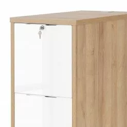 Maja Möbel Container eDJUST II - Hochglanz Weiß / Eiche Riviera Dekor -Büromöbel Verkäufe 1000170532 190423 11481600028 GALLERYIMAGES P000000001000170532