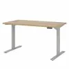 Maja Möbel Schreibtisch eDJUST III - Eiche Riviera Dekor / Platingrau