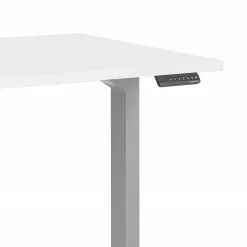 Maja Möbel Schreibtisch eDJUST III - Weiß / Platingrau -Büromöbel Verkäufe 1000170542 190423 11482100094 GALLERYIMAGES P000000001000170542