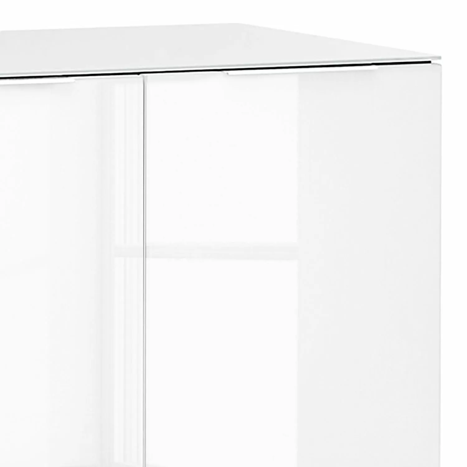 Maja Möbel Sideboard Shino II - Glas Weiß / Eiche Riviera Dekor 4 Maja Möbel Sideboard Shino II - Glas Weiß / Eiche Riviera Dekor – Bild 2