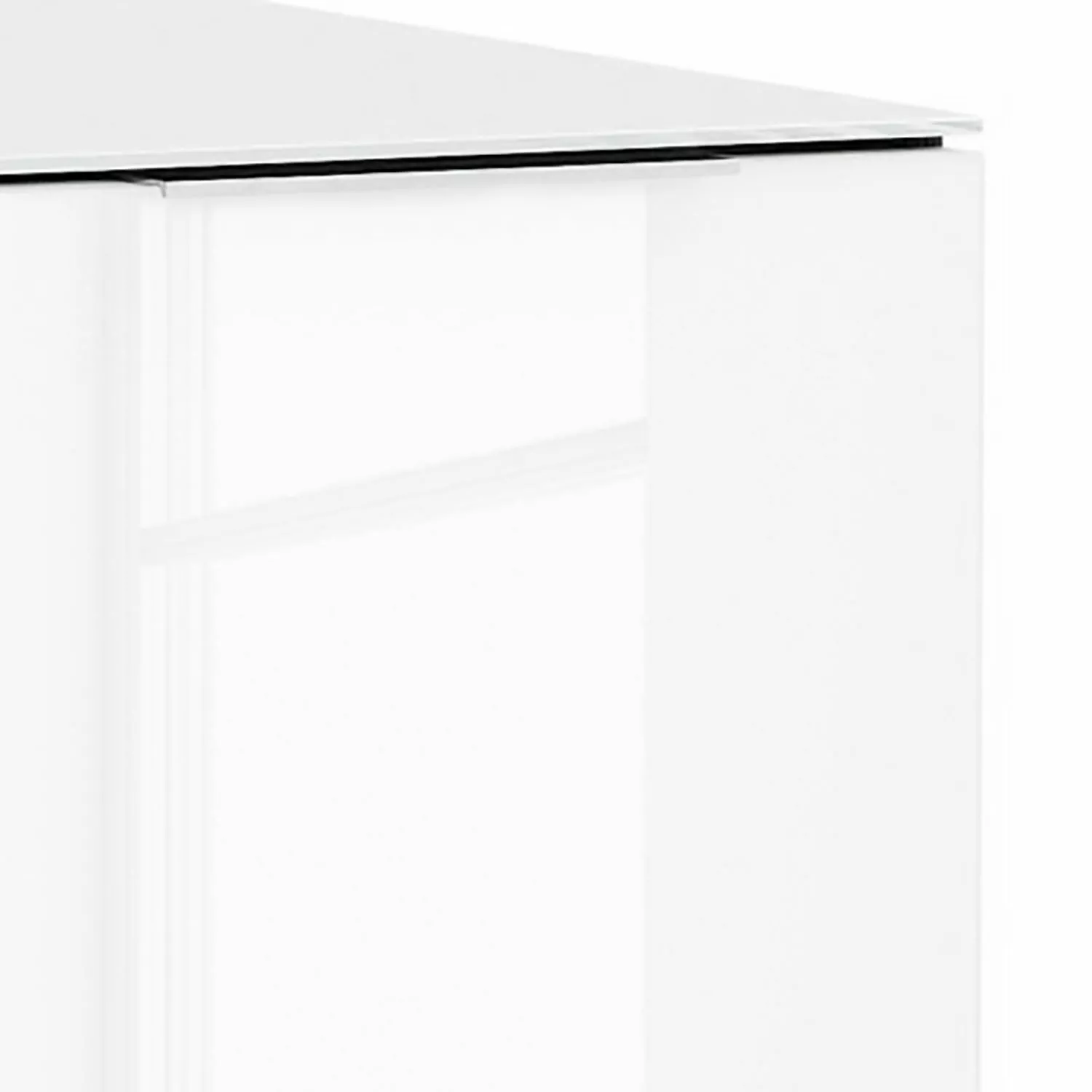 Maja Möbel Sideboard Shino I - Glas Weiß / Eiche Riviera Dekor 4 Maja Möbel Sideboard Shino I - Glas Weiß / Eiche Riviera Dekor – Bild 2