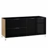 Maja Möbel Sideboard Shino II - Glas Schwarz / Eiche Riviera Dekor 2 Maja Möbel Sideboard Shino II - Glas Schwarz / Eiche Riviera Dekor -Büromöbel Verkäufe 1000170639 190418 12394200176 IMAGE P000000001000170639
