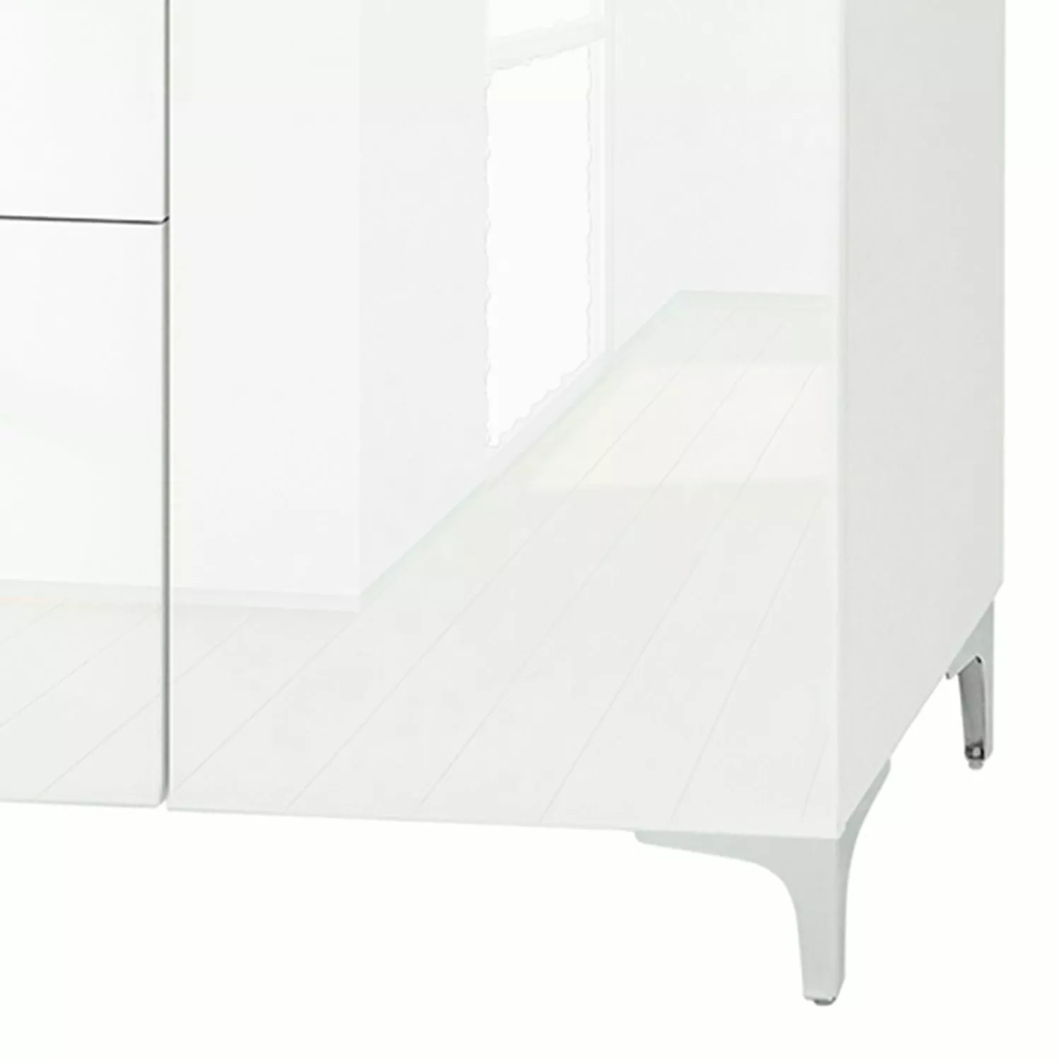 Maja Möbel Sideboard Shino IV - Glas Weiß / Weiß 7 Maja Möbel Sideboard Shino IV - Glas Weiß / Weiß – Bild 5