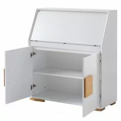 Loftscape Sekretär Deanes - Risseiche teilmassiv - Weiß / Risseiche 22 Loftscape Sekretär Deanes - Risseiche teilmassiv - Weiß / Risseiche -Büromöbel Verkäufe 1000170727 200925 11015800017 DETAILS P000000001000170727