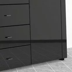Loftscape Sideboard Moitin - Hochglanz Schwarz / Schwarz -Büromöbel Verkäufe 1000171362 190424 07580600333 GALLERYIMAGES P000000001000171362