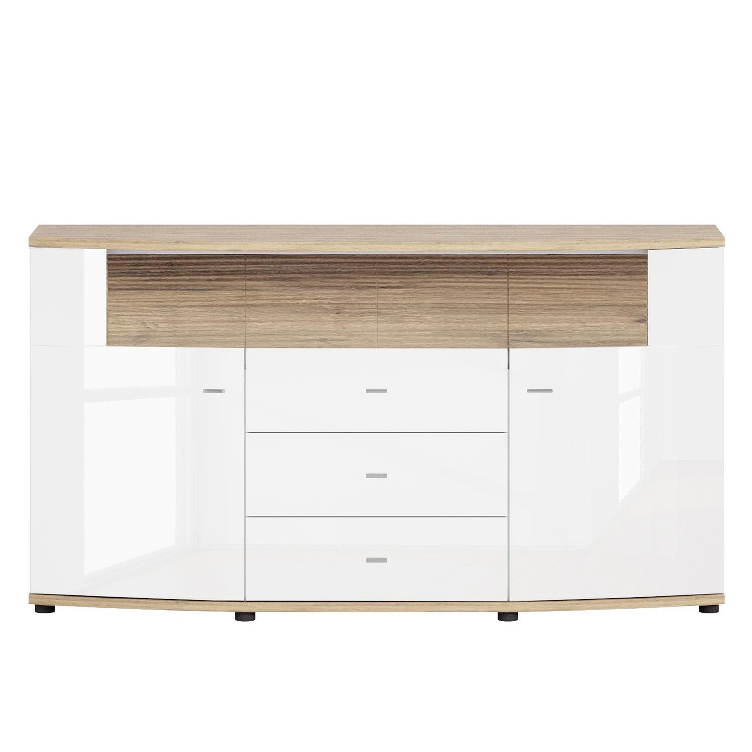 Loftscape Sideboard Jaguare - Hochglanz Weiß / Eiche Ribbeck Dekor 3 Loftscape Sideboard Jaguare - Hochglanz Weiß / Eiche Ribbeck Dekor