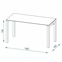 Maja Möbel Schreibtisch Cotia - Eiche Riviera Dekor -Büromöbel Verkäufe 1000172781 190510 08430300034 GALLERYIMAGES P000000001000172781