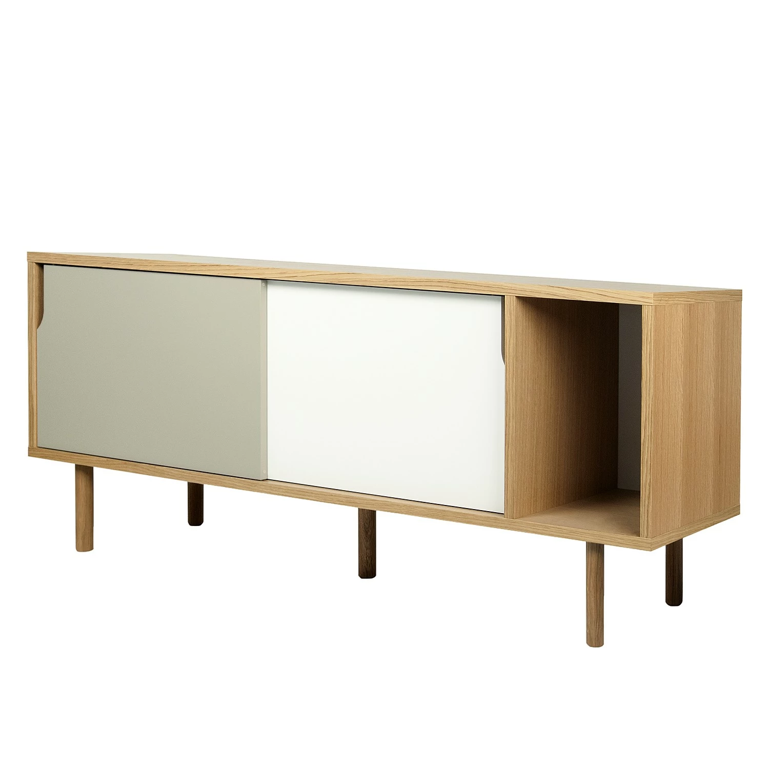 Temahome Sideboard Noa I - Weiß / Steingrau - Eiche 3 Temahome Sideboard Noa I - Weiß / Steingrau - Eiche