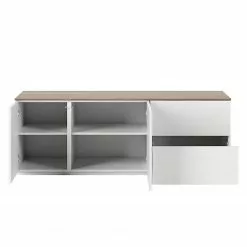 Temahome Sideboard Join I - Walnuss / Weiß -Büromöbel Verkäufe 1000172938 201016 13420500661 DETAILS P000000001000172938