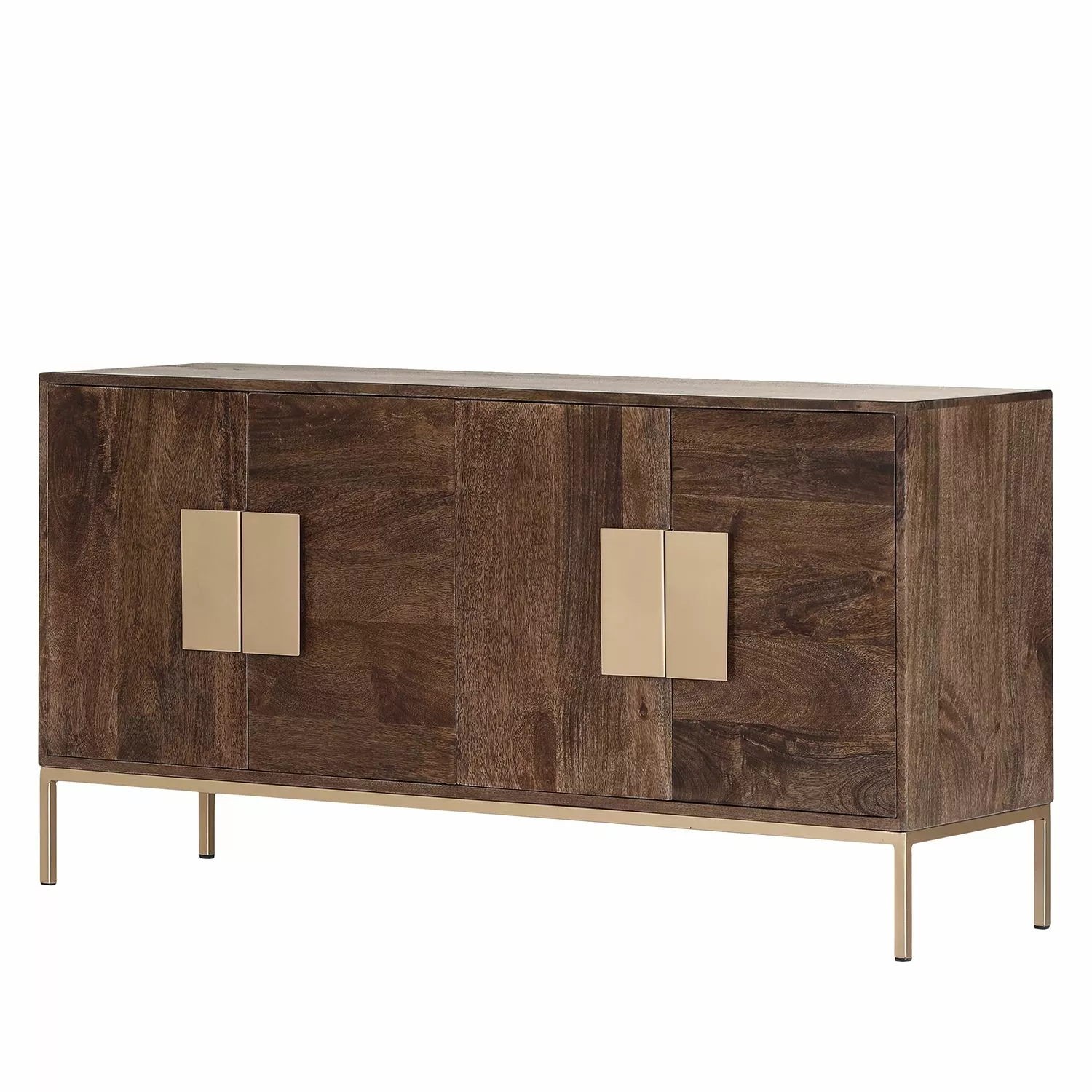 Jack & Alice Sideboard Lyss - Akazie massiv / Metall - Akazie Braun / Messing 3 Jack & Alice Sideboard Lyss - Akazie massiv / Metall - Akazie Braun / Messing