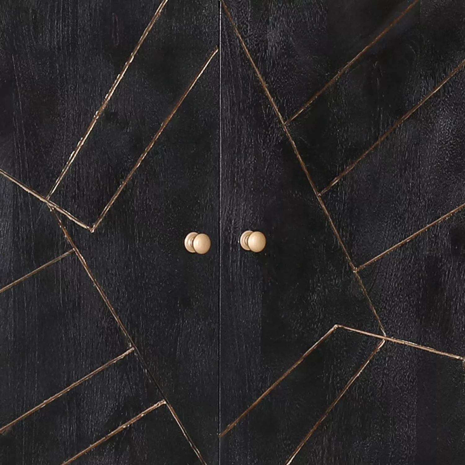 Jack & Alice Sideboard Towa - Akazie massiv / Metall - Schwarz / Gold 8 Jack & Alice Sideboard Towa - Akazie massiv / Metall - Schwarz / Gold – Bild 6