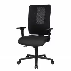 Topstar Bürodrehstuhl Open X - Mesh / Webstoff - Schwarz