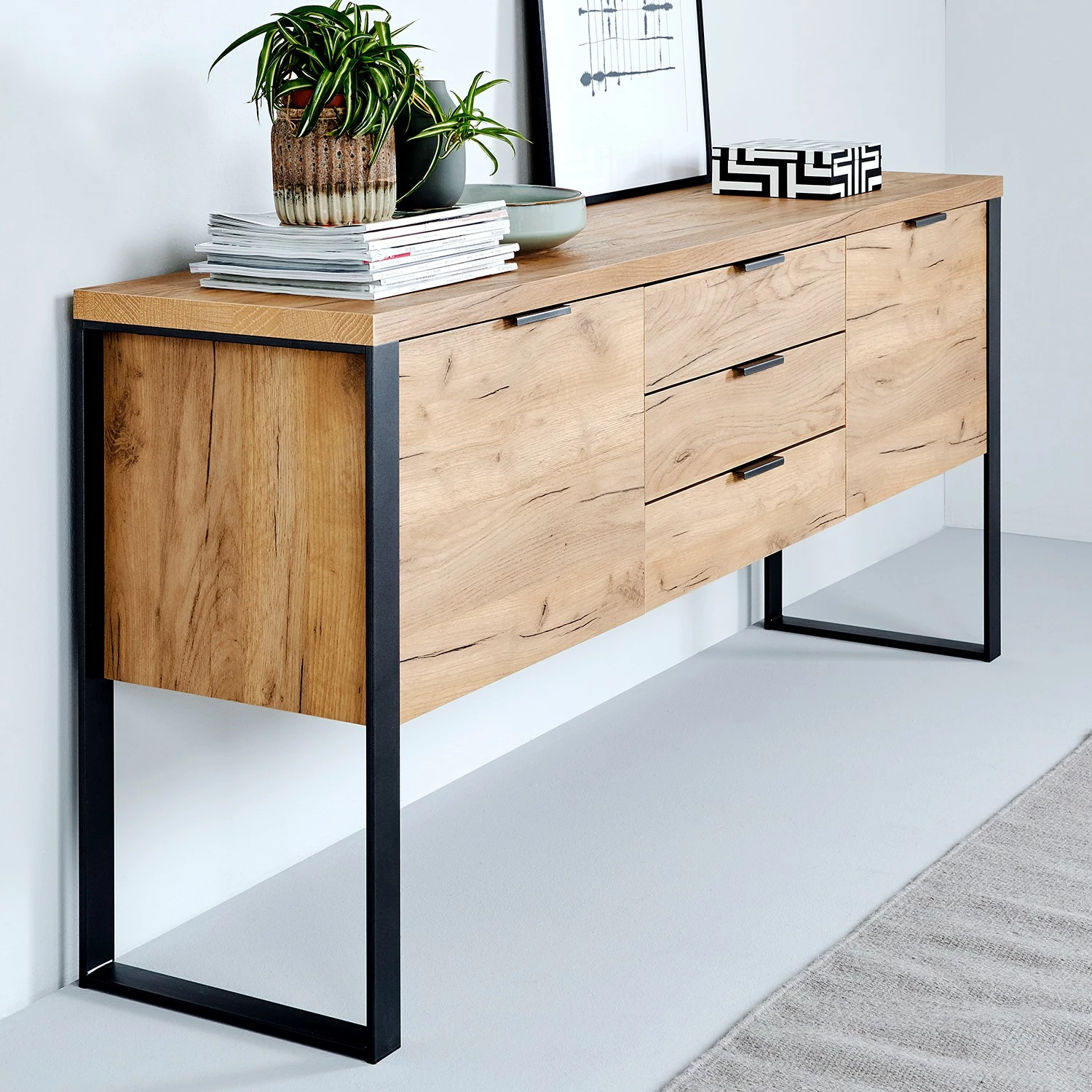 Jahnke Sideboard Loop - Eiche Dekor 4 Jahnke Sideboard Loop - Eiche Dekor – Bild 2