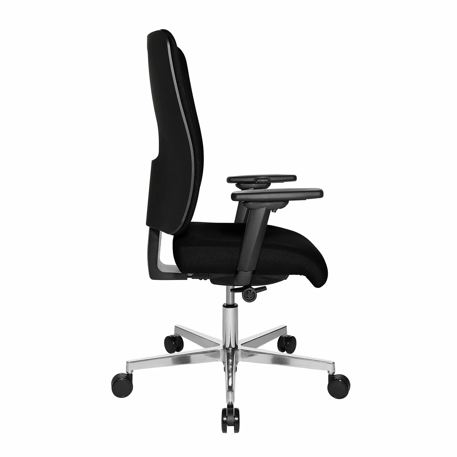 Topstar Bürodrehstuhl Open X Deluxe II - Webstoff / Aluminium - Schwarz / Chrom 6 Topstar Bürodrehstuhl Open X Deluxe II - Webstoff / Aluminium - Schwarz / Chrom – Bild 4