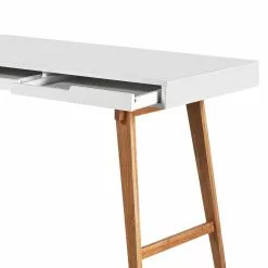 Mørteens Schreibtisch Allerup - Buche teilmassiv - Weiß / Buche -Büromöbel Verkäufe 1000175287 190523 15381700004 GALLERYIMAGES P000000001000175287