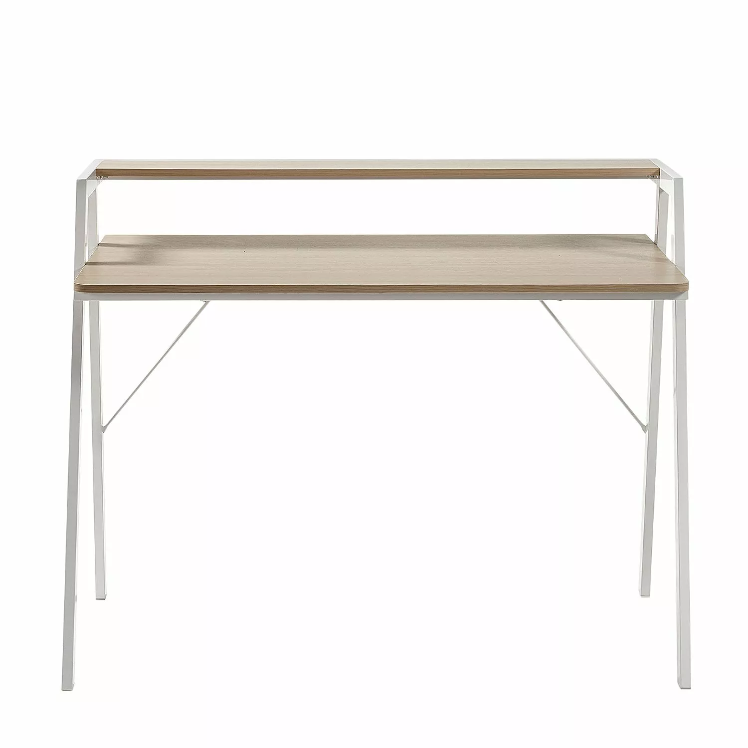 Norrwood Schreibtisch Heusy - Eiche Dekor / Weiß 4 Norrwood Schreibtisch Heusy - Eiche Dekor / Weiß – Bild 2