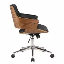 Studio Copenhagen Bürodrehstuhl Elzito - Kunstleder / Stahl - Schwarz / Chrom -Büromöbel Verkäufe 1000176721 190614 12071700108 GALLERYIMAGES P000000001000176721