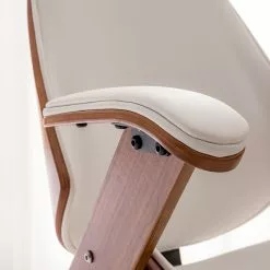 Fredriks Bürodrehstuhl Viiki - Kunstleder / Stahl - Weiß / Walnuss 19 Fredriks Bürodrehstuhl Viiki - Kunstleder / Stahl - Weiß / Walnuss -Büromöbel Verkäufe 1000176727 210212 13382900011 DETAILS P000000001000176727 1