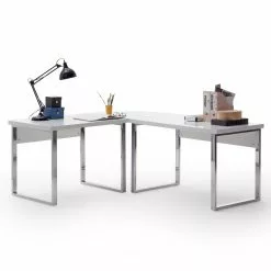 Fredriks Schreibtisch Paddington II - Hochglanz Weiß / Chrom 6 Fredriks Schreibtisch Paddington II - Hochglanz Weiß / Chrom -Büromöbel Verkäufe 1000176929 190919 07111900005 DETAILS P000000001000176929