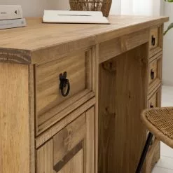 Maison Belfort Schreibtisch Finca Rustica I - Kiefer massiv - Kiefer Natur -Büromöbel Verkäufe 1000178037 200506 14205800003 DETAILS P000000001000178037