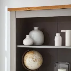 Maison Belfort Bücherregal Finca Rustica - Kiefer massiv - Kiefer Grau -Büromöbel Verkäufe 1000178042 200507 14181000003 DETAILS P000000001000178042