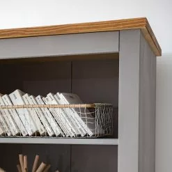 Maison Belfort Bücherregal Finca Rustica - Kiefer massiv - Kiefer Grau -Büromöbel Verkäufe 1000178042 200507 14181100004 DETAILS P000000001000178042