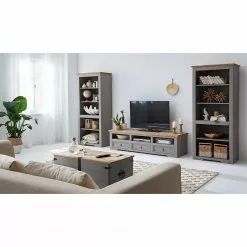 Maison Belfort Bücherregal Finca Rustica - Kiefer massiv - Kiefer Grau -Büromöbel Verkäufe 1000178042 200518 16394600002 MOOD DETAILS P000000001000178042 mood