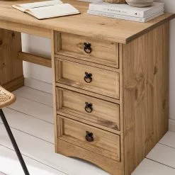 Maison Belfort Schreibtisch Finca Rustica II - Kiefer massiv - Kiefer Natur -Büromöbel Verkäufe 1000178045 200507 14224600002 DETAILS P000000001000178045