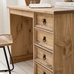 Maison Belfort Schreibtisch Finca Rustica II - Kiefer massiv - Kiefer Natur -Büromöbel Verkäufe 1000178045 200507 14224700003 DETAILS P000000001000178045