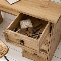 Maison Belfort Schreibtisch Finca Rustica II - Kiefer massiv - Kiefer Natur -Büromöbel Verkäufe 1000178045 200507 14224800004 DETAILS P000000001000178045