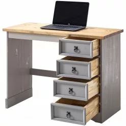 Maison Belfort Schreibtisch Finca Rustica II - Kiefer massiv - Kiefer Grau 24 Maison Belfort Schreibtisch Finca Rustica II - Kiefer massiv - Kiefer Grau -Büromöbel Verkäufe 1000178064 200422 06412900052 DETAILS P000000001000178064