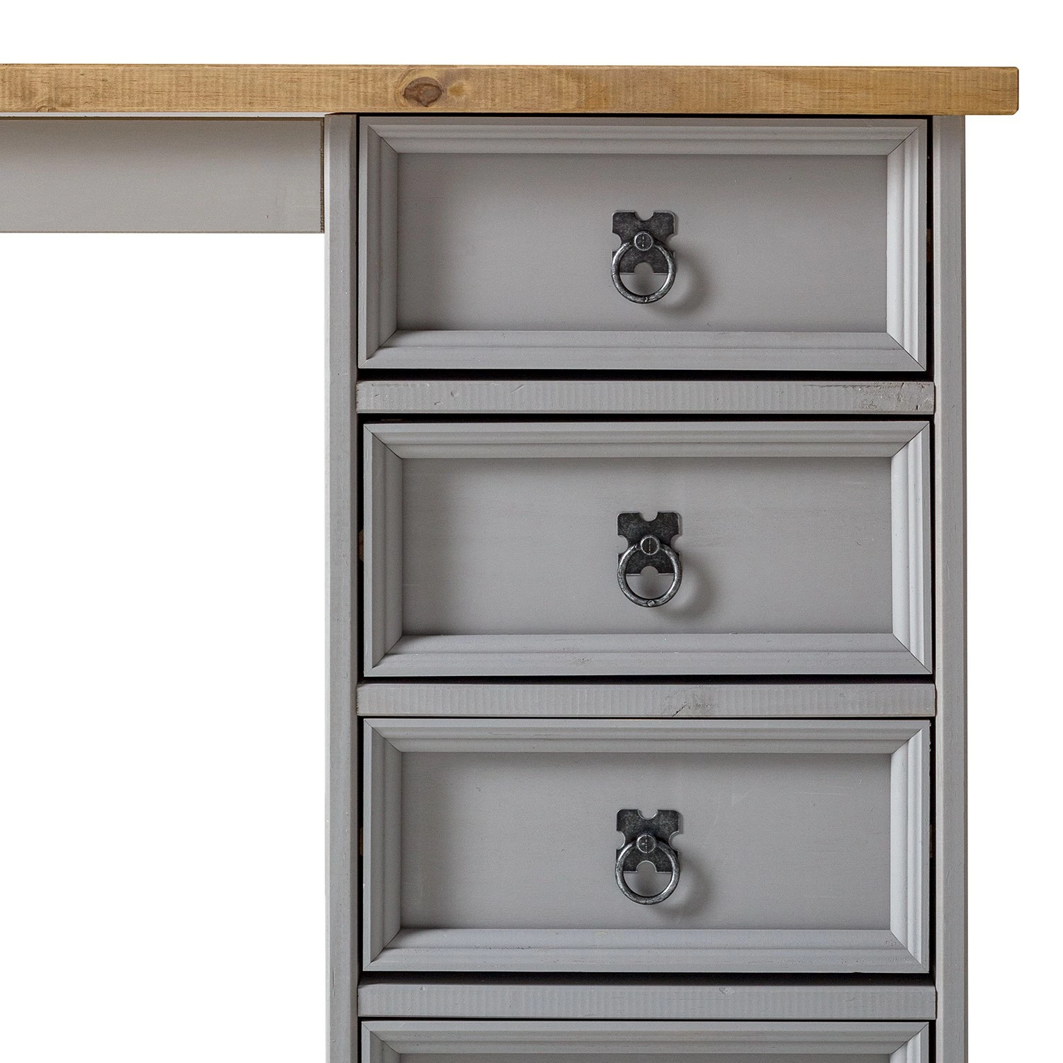 Maison Belfort Schreibtisch Finca Rustica II - Kiefer massiv - Kiefer Grau 17 Maison Belfort Schreibtisch Finca Rustica II - Kiefer massiv - Kiefer Grau – Bild 15