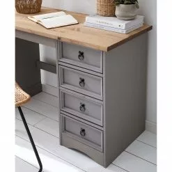 Maison Belfort Schreibtisch Finca Rustica II - Kiefer massiv - Kiefer Grau 25 Maison Belfort Schreibtisch Finca Rustica II - Kiefer massiv - Kiefer Grau -Büromöbel Verkäufe 1000178064 200507 14243700002 DETAILS P000000001000178064