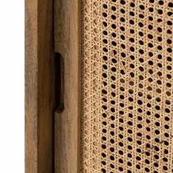 Ars manufacti Sideboard Vina I - Mango massiv / Wiener Geflecht - Mango / Schwarz -Büromöbel Verkäufe 1000178078 200225 13061200018 DETAILS P000000001000178078