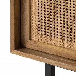 Ars manufacti Sideboard Vina I - Mango massiv / Wiener Geflecht - Mango / Schwarz -Büromöbel Verkäufe 1000178078 200225 13061300019 DETAILS P000000001000178078