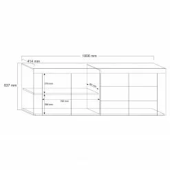 LC Spa Sideboard Easy III - Hochglanz Weiß -Büromöbel Verkäufe 1000178262 190807 07483700007 SKETCH DETAILS P000000001000178262 sketch