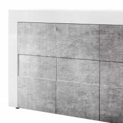 LC Spa Sideboard Easy III - Hochglanz Weiß / Beton Dekor -Büromöbel Verkäufe 1000178268 201029 08542600595 DETAILS P000000001000178268