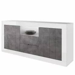 LC Spa Sideboard Urbino I - Beton Dekor / Weiß