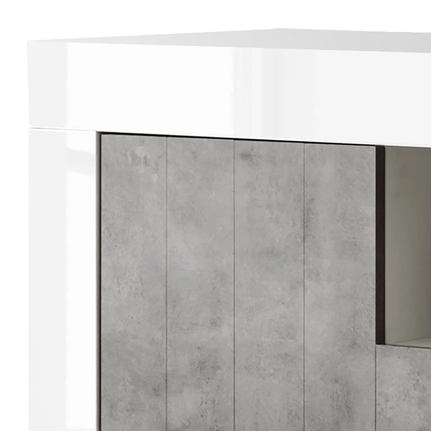 LC Spa Sideboard Urbino II - Beton Dekor / Weiß 7 LC Spa Sideboard Urbino II - Beton Dekor / Weiß – Bild 5