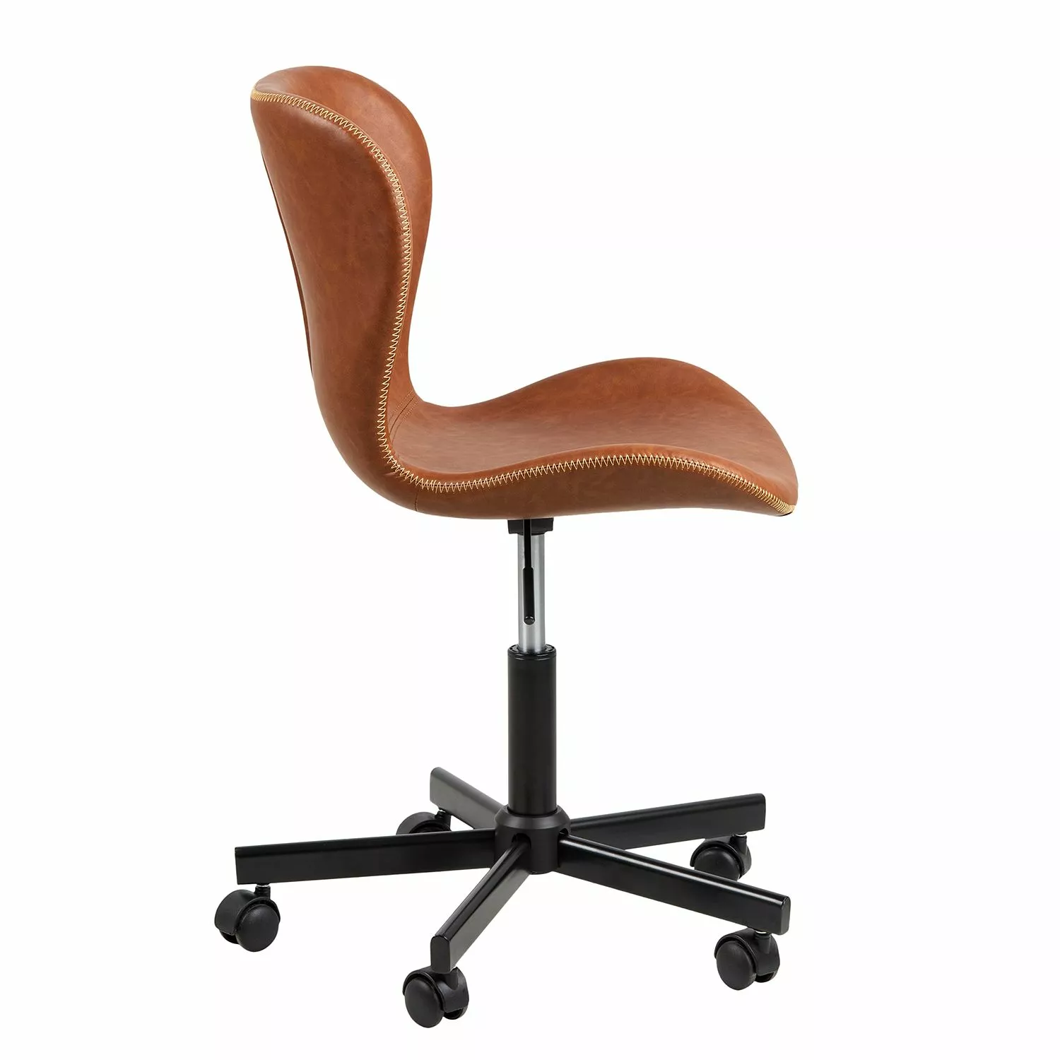 Mørteens Bürodrehstuhl Livaras - Kunstleder Aken: Vintage Cognac 5 Mørteens Bürodrehstuhl Livaras - Kunstleder Aken: Vintage Cognac – Bild 3