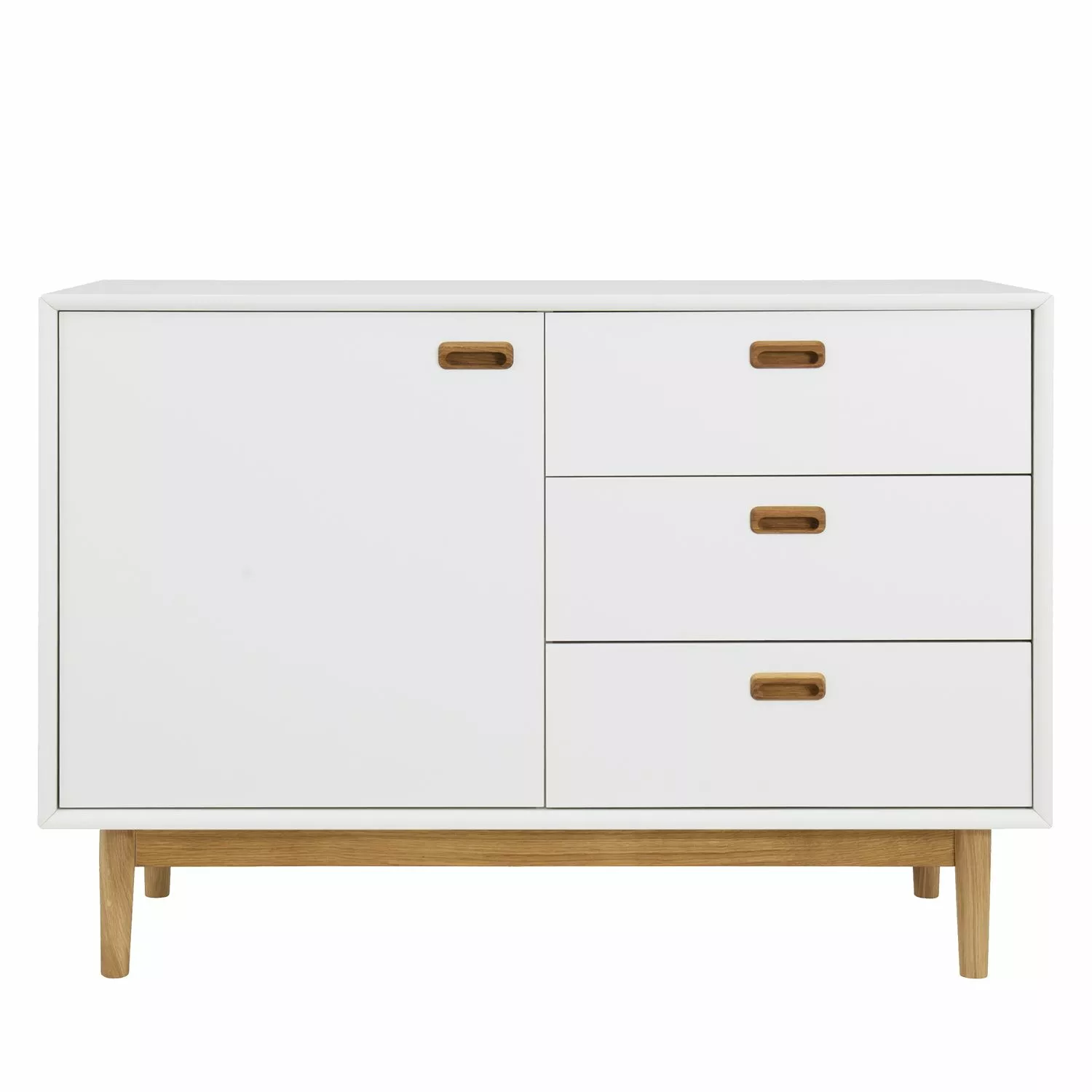 Tenzo Sideboard Svea I - Weiß / Eiche Dekor 5 Tenzo Sideboard Svea I - Weiß / Eiche Dekor – Bild 3