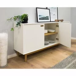 Tenzo Sideboard Svea II - Weiß / Eiche Dekor -Büromöbel Verkäufe 1000179426 190724 06293200200 MOOD DETAILS P000000001000179426 mood