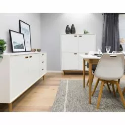 Tenzo Sideboard Svea II - Weiß / Eiche Dekor -Büromöbel Verkäufe 1000179426 190724 06293200201 MOOD DETAILS P000000001000179426 mood