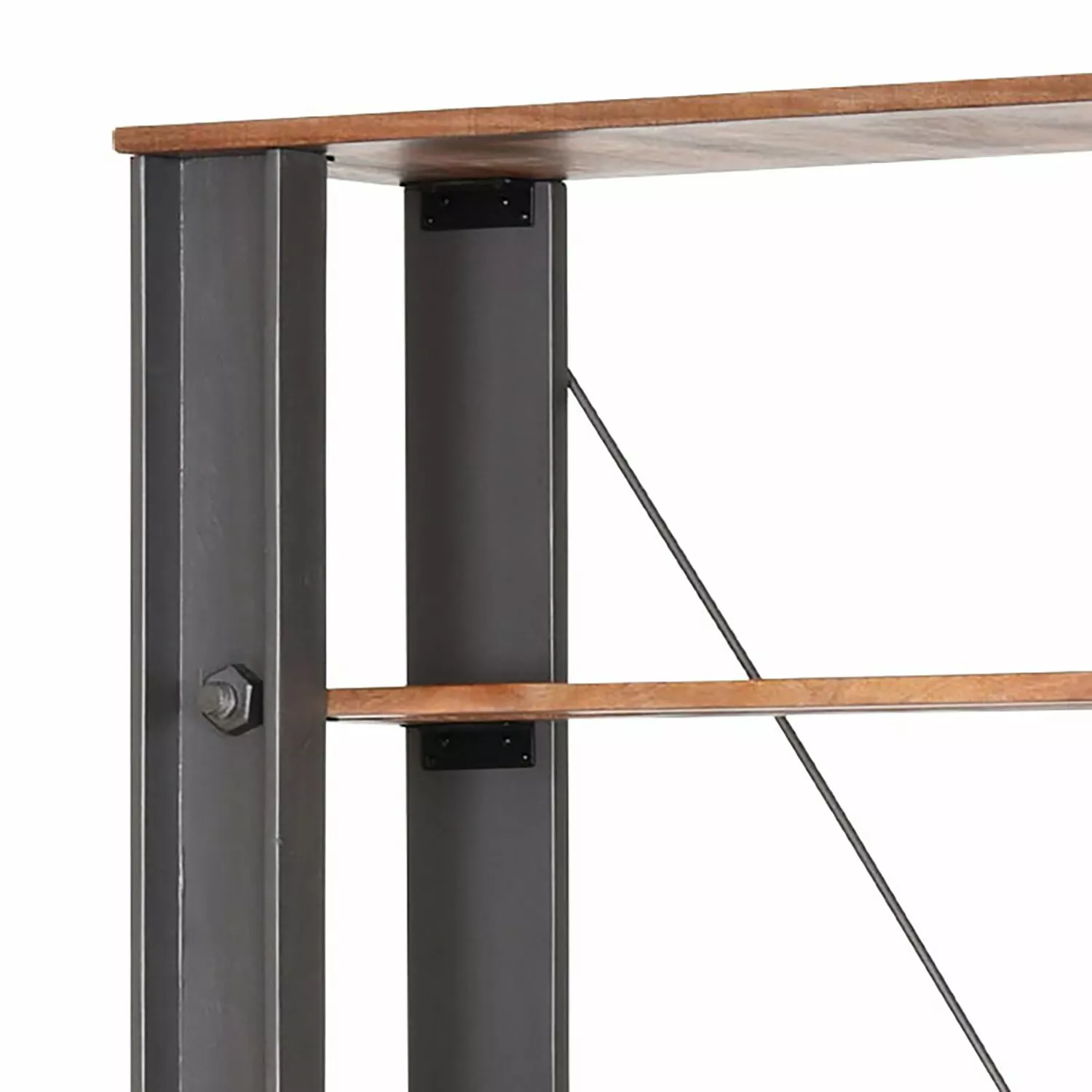 Red Living Regal Linx - Mango massiv - Mango / Stahl Dekor - Breite: 150 cm 5 Red Living Regal Linx - Mango massiv - Mango / Stahl Dekor - Breite: 150 cm – Bild 3