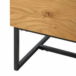 Ars Natura Sideboard Nozza II - Echtholzfurnier - Eiche / Schwarz -Büromöbel Verkäufe 1000182814 200214 14501900008 DETAILS P000000001000182814