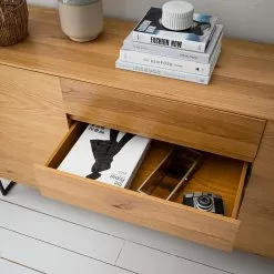 Ars Natura Sideboard Nozza II - Echtholzfurnier - Eiche / Schwarz -Büromöbel Verkäufe 1000182814 200306 14374700003 MOOD DETAILS P000000001000182814 mood