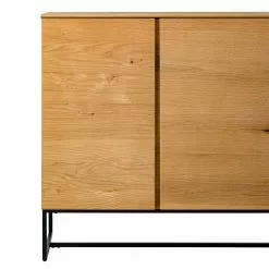 Ars Natura Sideboard Nozza I - Echtholzfurnier - Eiche / Schwarz -Büromöbel Verkäufe 1000182824 200214 14501900040 DETAILS P000000001000182824